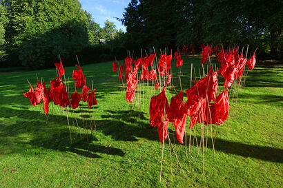 The Red Bags - Gracefieldarts  - a Sculpture & Installation Artowrk by Bea Last
